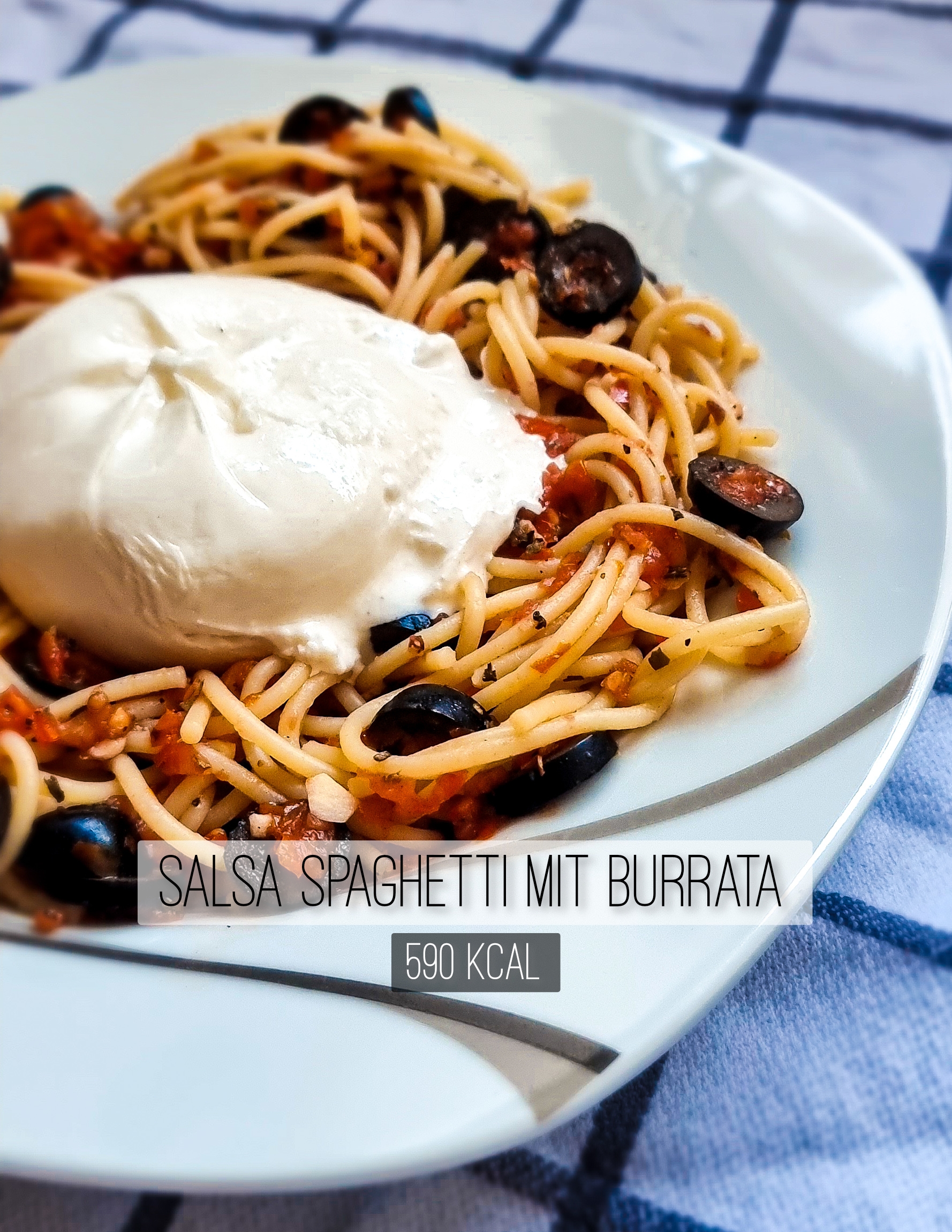 Salsa Spaghetti mit Burrata
