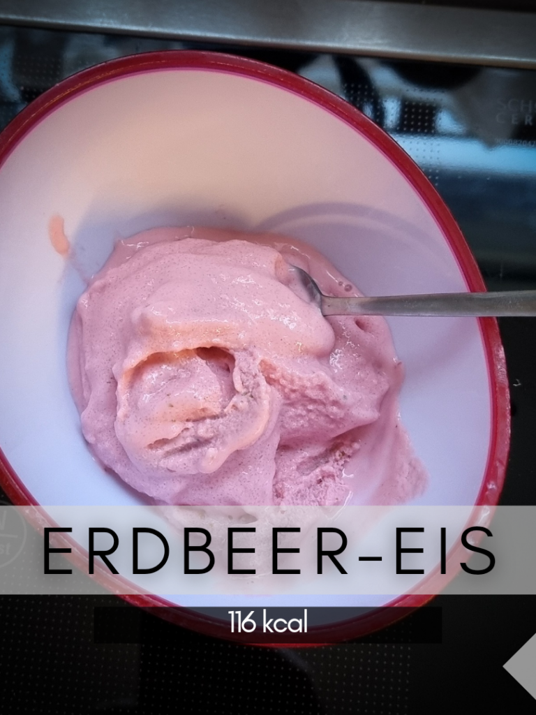 zuckerfreies High Protein Erdbeereis