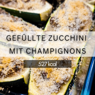Gefüllte Zucchini mit Champignonfüllung